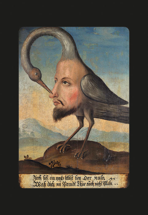 Kühlschrankmagnet Vogel Selbsterkenntnis